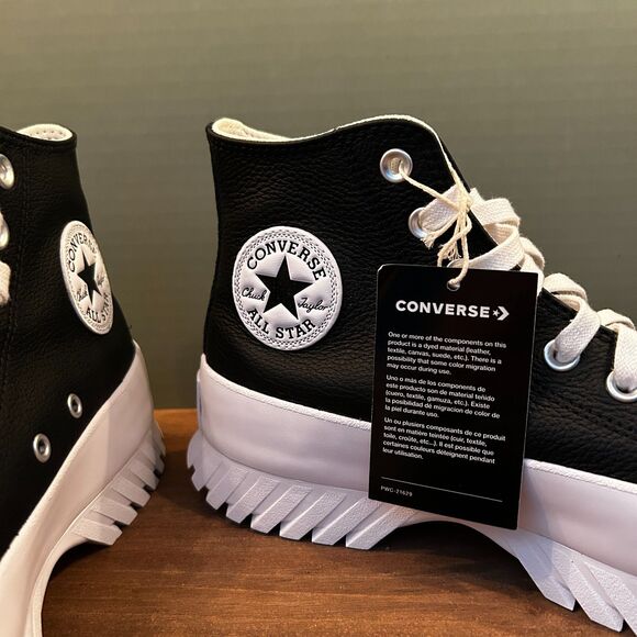 Chuck Taylor All Star Lugged 2.0 Leather High Top A03704C - Black - Picture 6 of 10